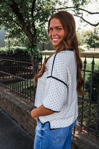 Cute In Contrast • Cream Dot