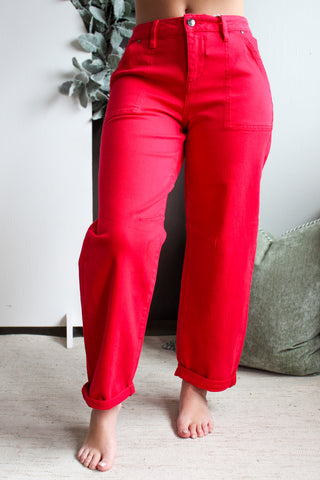 Reed Barrel Leg Jean • Scarlett