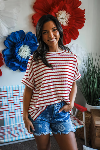 Daybreak Stripes • Red