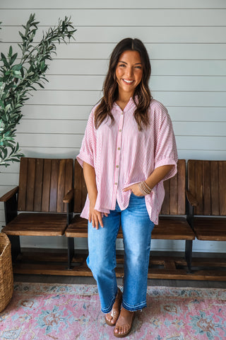 Strikeout Stripes • Berry - FINAL SALE