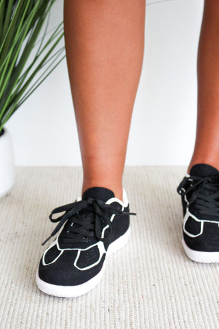 Game Day Retro Sneaker • Black - FINAL SALE