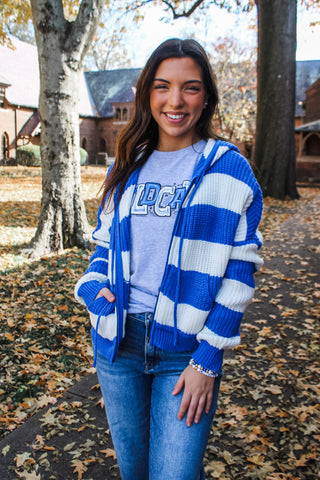 A Striped Statement • White/Blue