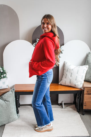 Ready Set Go Hoodie • Red - PLUS