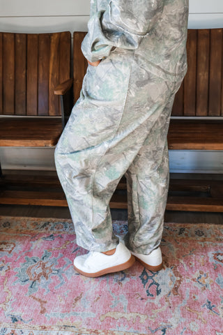 Woodland Camo Barrel Pants • Olive Mix