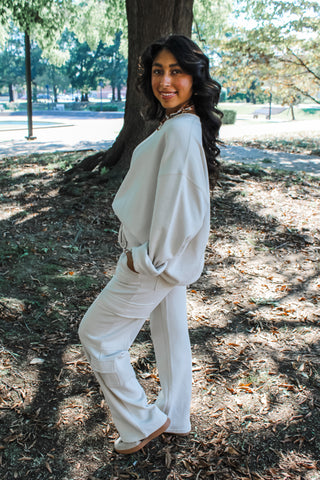 Forever Favorite Cargo Pants • Cream