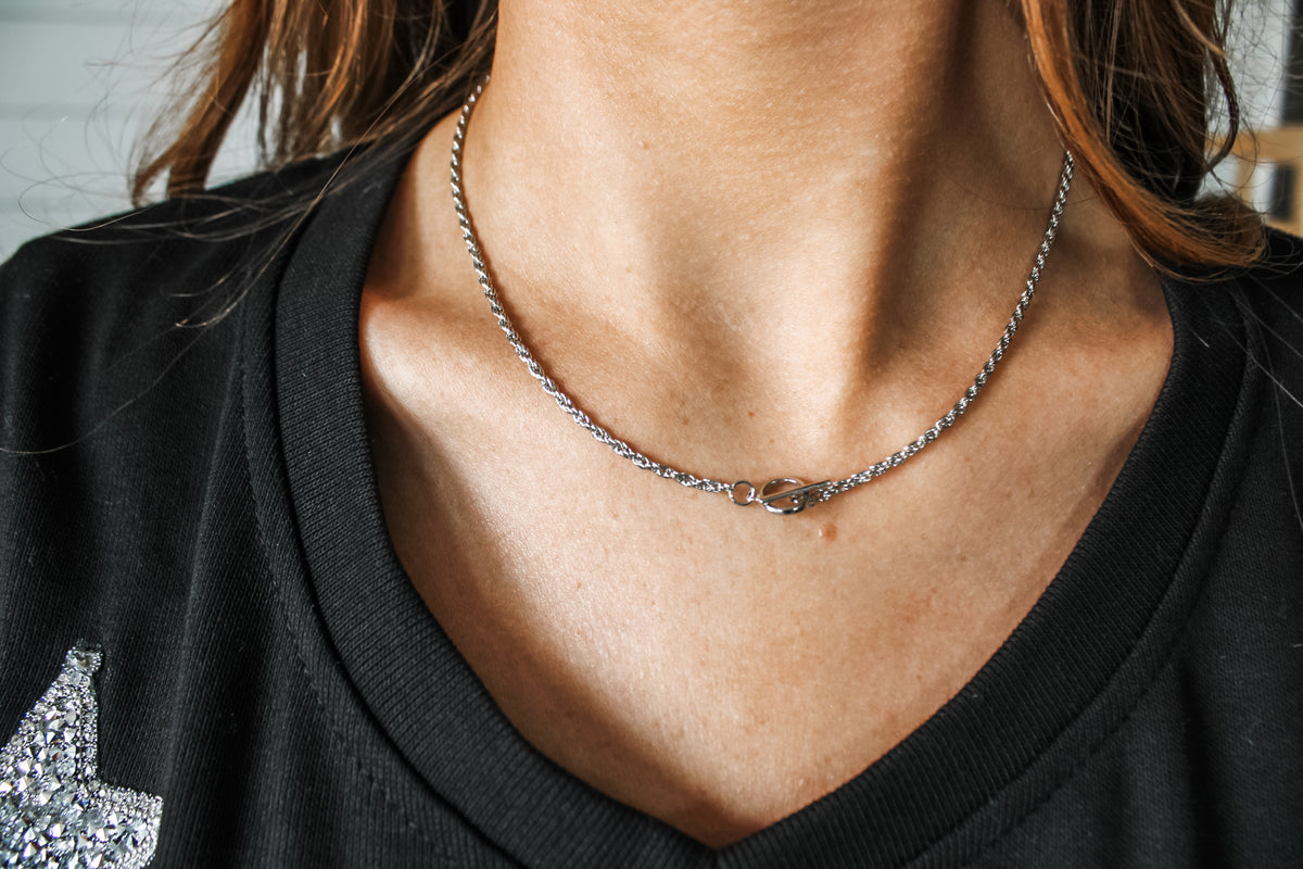 Inner Strength Toggle Necklace • Silver