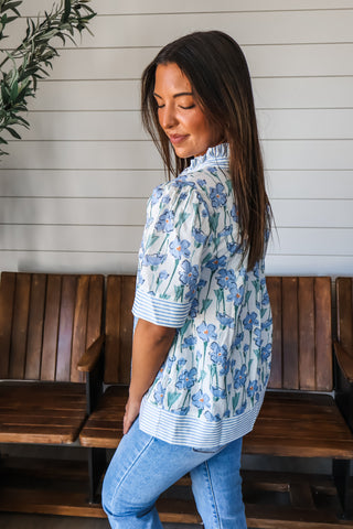 Wildflower Fields • Blue Stripe