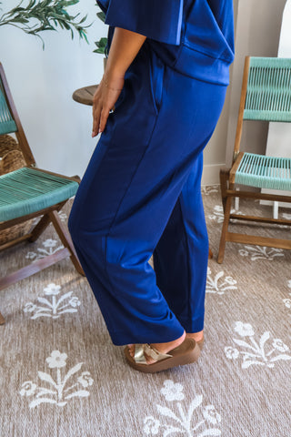 Jet Setter Scuba Pant Set • Navy