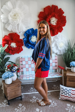 Bases Loaded V-neck • Navy