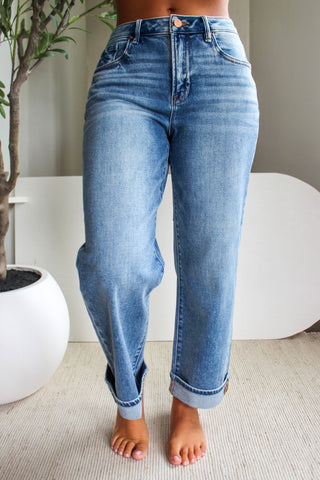 Stella Relaxed Barrel Jean • Medium Wash