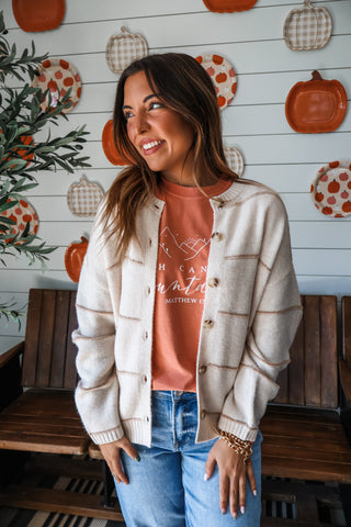 Faith Can Move Mountains Graphic Tee • Dusty Peach