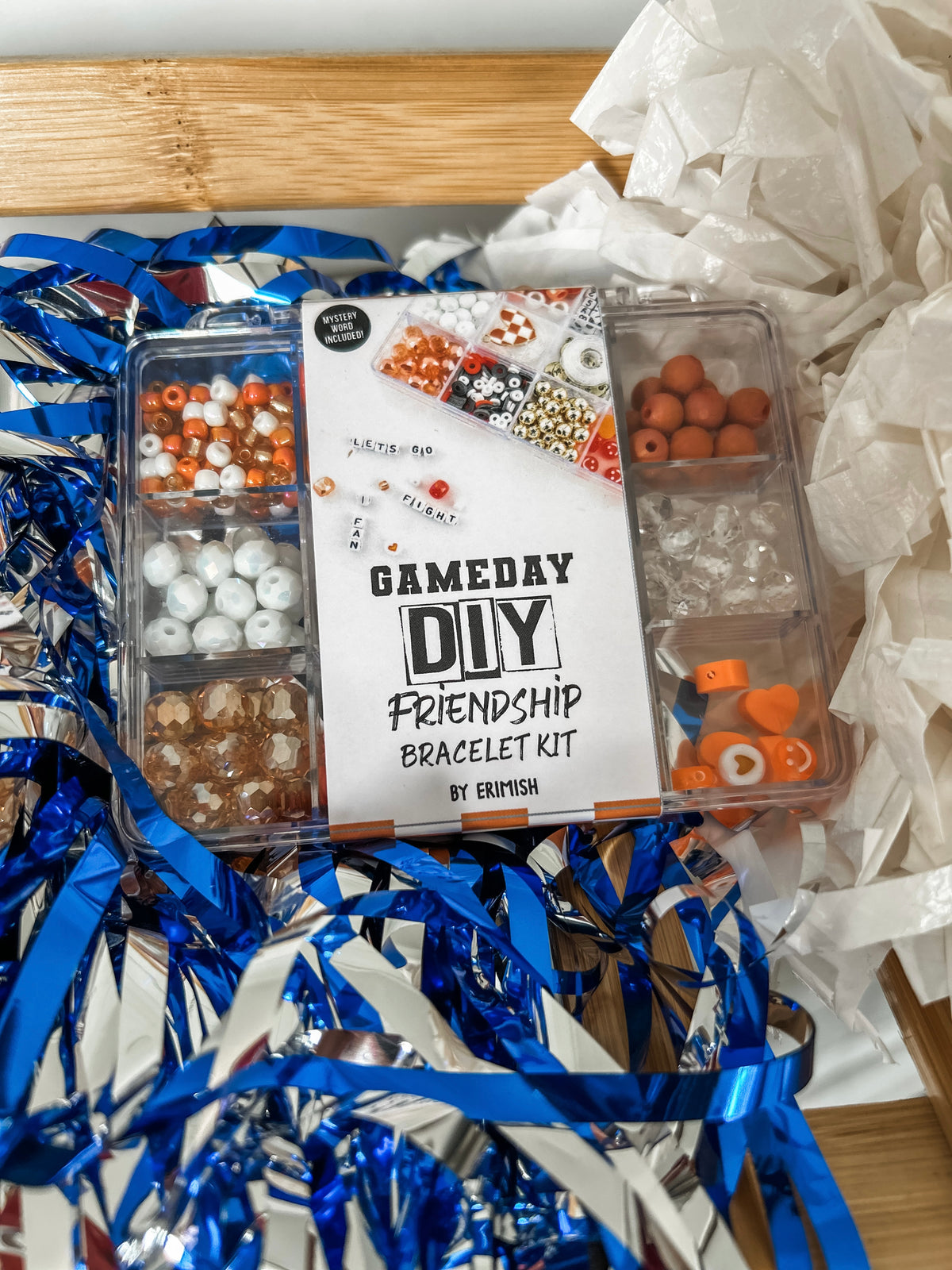 Gameday DIY Friendship Bracelet Set • Orange