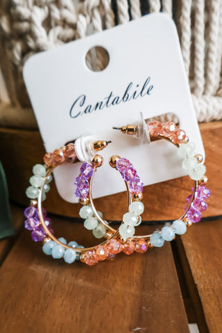 Colorful Charmer Hoop Earrings • Multi