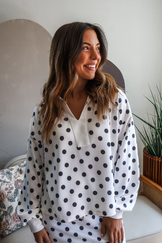 Fall Frenzy 8 • White Dotted Skirt Set - FINAL SALE