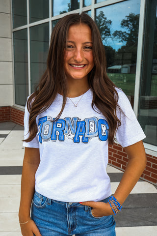 Go Tornado Graphic Tee • Ash Grey