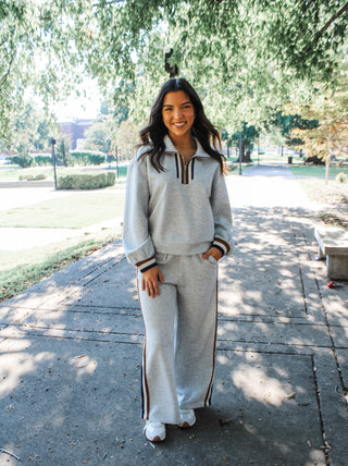 Perfect Pairing Striped Pants • Ash Grey - FINAL SALE