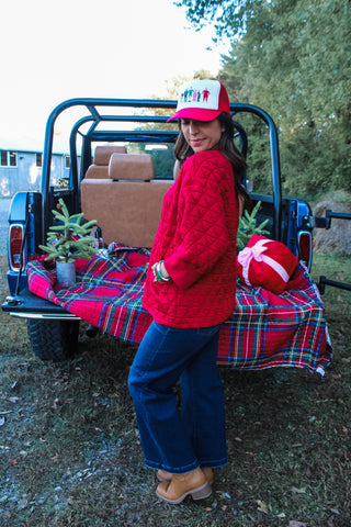 Merry Moments Quilted Top • Red - FINAL SALE