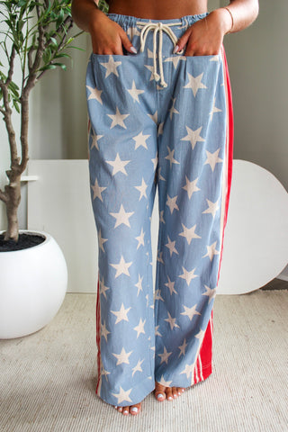 Stars & Stripes Wide Leg Pants