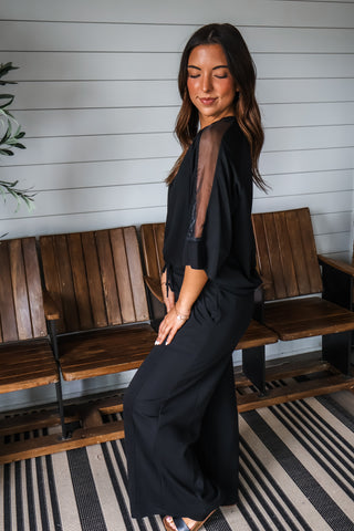City Chic Pant Set • Black