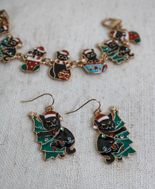 Santa Claws Enamel Bracelet • Gold