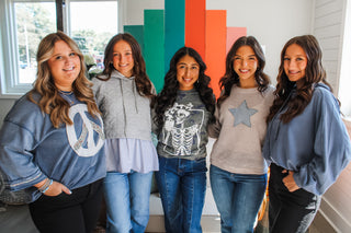 Peace Out Patchwork • Denim - PLUS