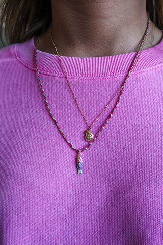 Seaside Bliss Layered Necklace • Pink