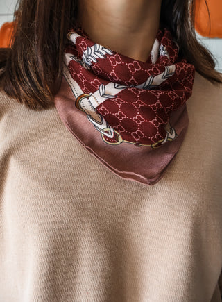 Heritage House Scarf • Burgundy