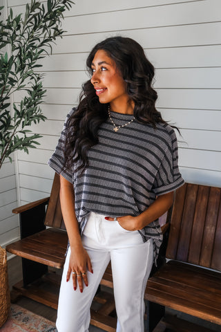 Color Crush Stripes • Charcoal