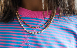 Luxe Layers Pearl Necklace • Gold