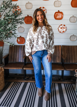 In Full Bloom • Mocha Floral