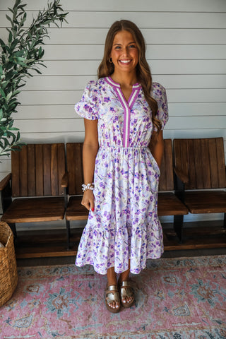 Meadow Muse Pocket Dress • Purple Mix - FINAL SALE