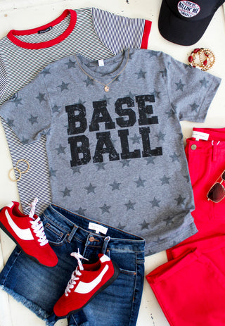 Baseball • Star graphic grey