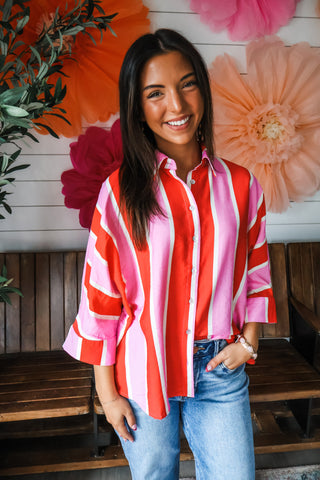 Sightseer Stripes • Pink/Red