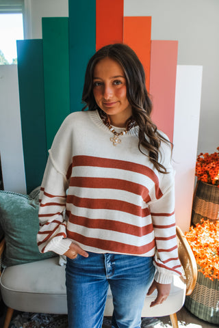 Cider Season Stripes • Rust