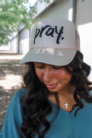 Pray Trucker Hat • Mocha