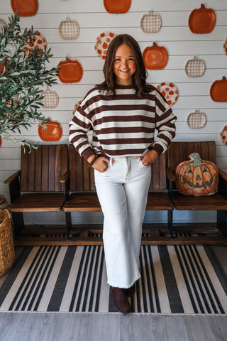 Hot Cider Season • Brown Stripe