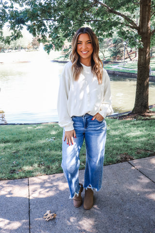 Perfect Layer Pullover • Cream