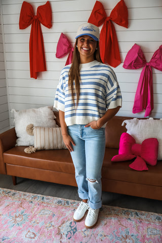 Dear Diary • Blue Stripe - FINAL SALE