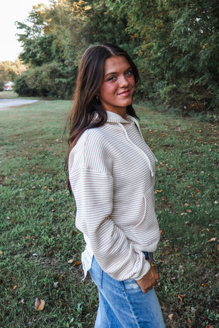 Keep It Toasty Pullover Hoodie • Cream