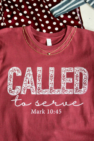 Called To Serve Graphic Tee • Brick