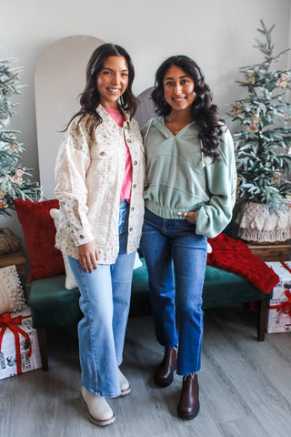 Home For The Holidays • Cream Floral