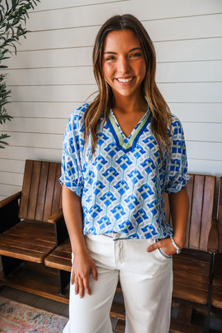 Paradise Cove • Blue/Lime