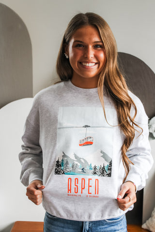 Aspen Graphic Sweatshirt • Ash Grey