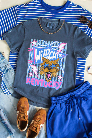 Starstruck Wildcats Graphic Tee • Denim