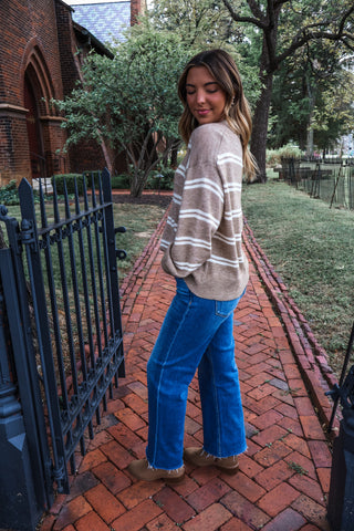 Storyteller Striped Sweater • Heather Tan