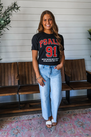 Psalm 91 Graphic Tee • Heather Black