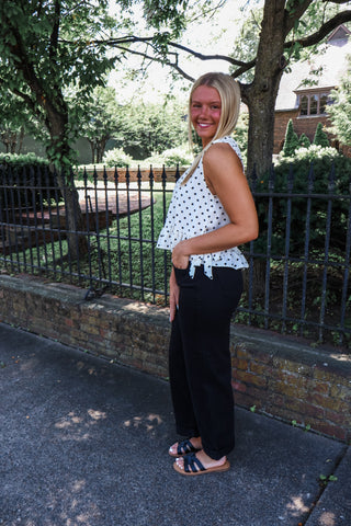 Darling Dreams Polka Dot Top • Cream