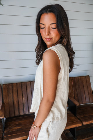 Sandy Shores Top • Wheat