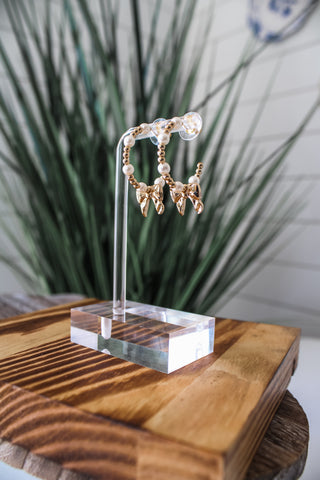 Pretty Thoughts Hoop Earrings • Gold