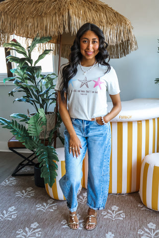 Be Still And Know Graphic Tee • Taupe